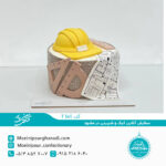 کیک با طرح معماری